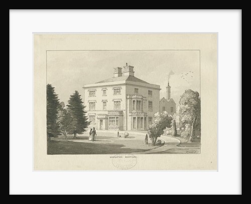 Haughton Rectory: wash drawing, 1838 by Thomas Peploe Wood