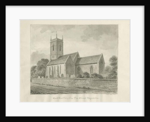 Penn Church: sepia drawing, 1845 by John Buckler