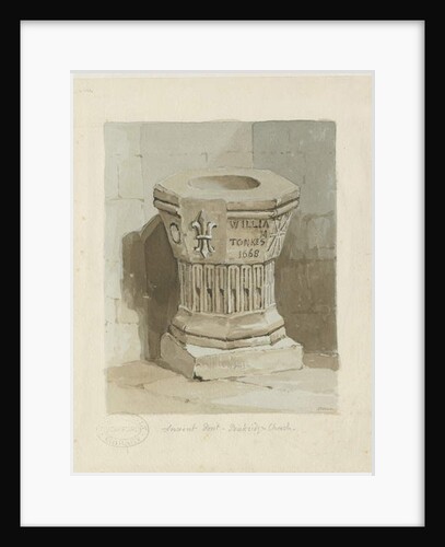 Font in Penkridge Church by Thomas Peploe Wood