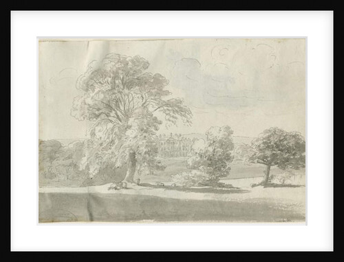Shenstone - Little Aston Hall: pen and wash drawing by Henry Curzon Allport