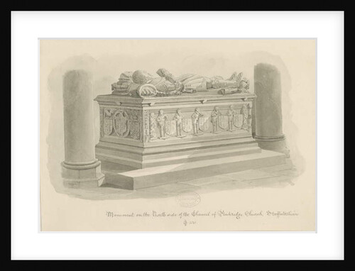 Penkridge Church - Tomb of [Sir Edward Littleton] by John Chessell Buckler