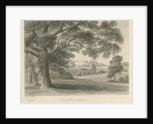 Loxley Park: sepia drawing, 1841 by John Chessell Buckler
