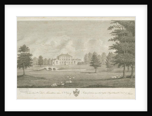 Somerford Hall: engraving, nd [late 18th cent] by Stebbing Shaw