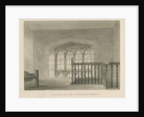 Pillaton Hall - Interior of Chapel by John Chessell Buckler
