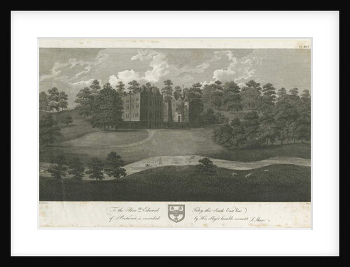 Prestwood Hall: engraving by Stebbing Shaw
