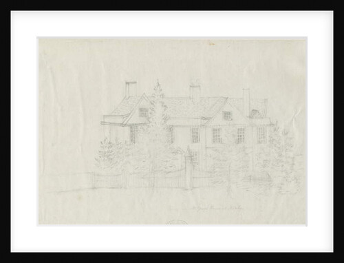 Madeley - [?Mr Young's] House: pencil drawing, nd [?18th cent] by Stebbing Shaw