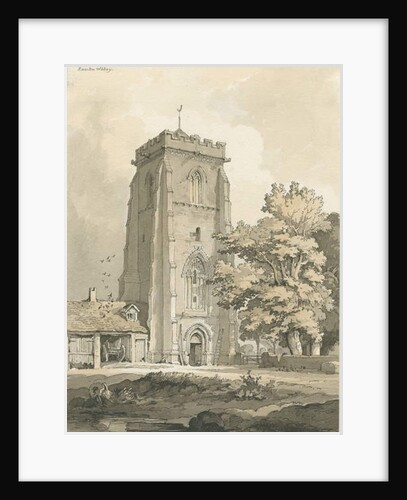 Ranton Abbey [Priory]: pen and wash drawing, nd [?1838] by Thomas Peploe Wood