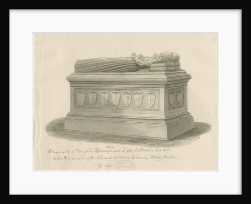 Maer Church - Monument to Sir John Bowyer and Lady Catherine by John Buckler