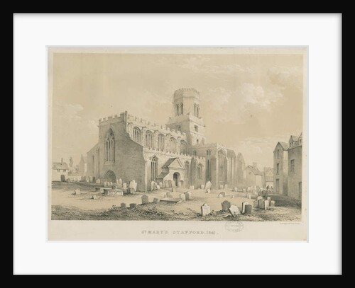 Stafford - St. Mary's Church by Louis Haghe