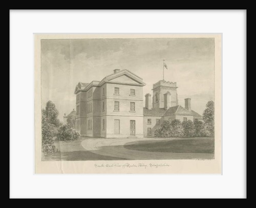 Ranton Abbey [Priory]: sepia drawing, 1842 by John Buckler