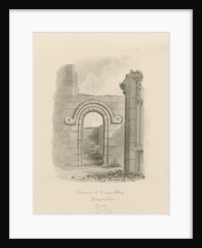 Ranton Abbey [Priory] - Remains of a doorway by John Buckler