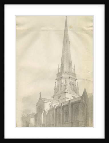 Stafford - St. Mary's Church by John Chessell Buckler