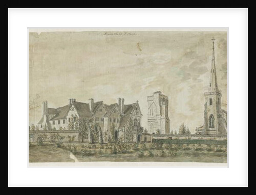 Hamstall Ridware - Church and Manor House by Stebbing Shaw