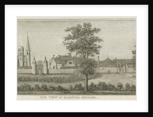 Hamstall Ridware - Church and Manor House by Stebbing Shaw