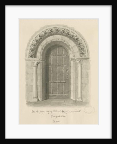 Mayfield Church - South Doorway by John Buckler