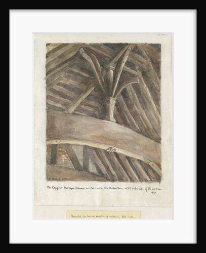 Mavesyn Ridware Hall - Gatehouse: painting, 1895 by School English