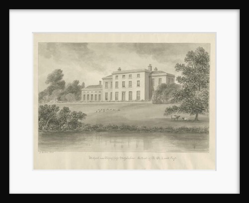 Milford House: sepia drawing, 1848 by John Buckler