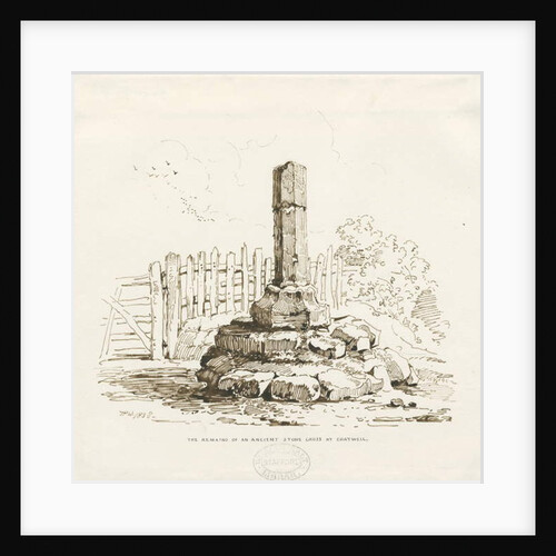 Moreton - Stone Cross remains at Chatwell by Thomas Peploe Wood