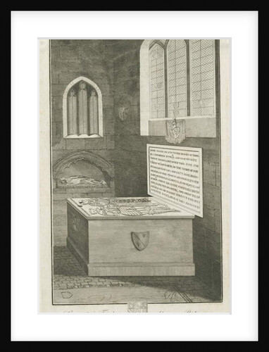 Mavesyn Ridware - Tomb of Thomas Carwarden: engraving, nd [late 18th cent] by School English