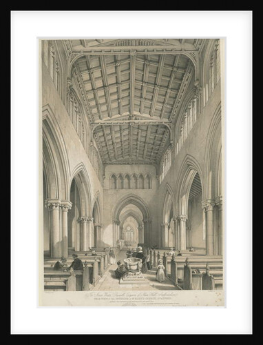 Stafford - Interior of St. Mary's Church by George Gilbert Scott