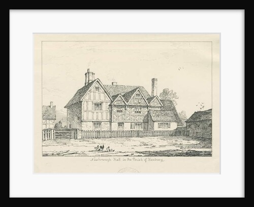 Newborough Hall: pen drawing, 1836 by Thomas Peploe Wood