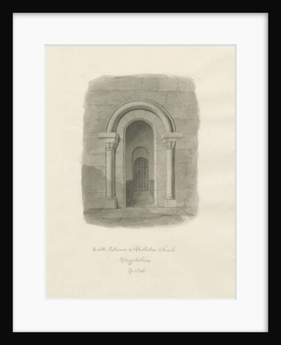 Rolleston Church - South Entrance by John Buckler