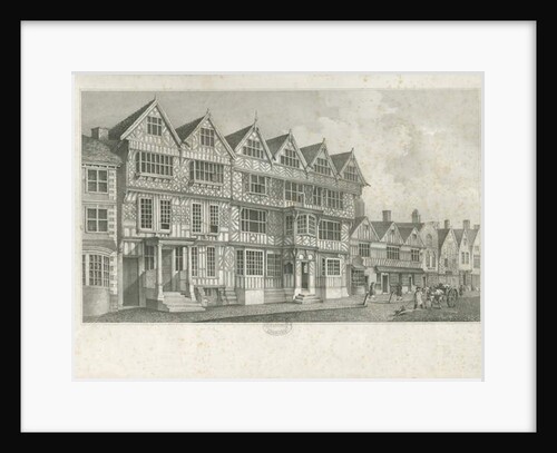 Stafford - Ancient 'High House': lithograph, nd [19th cent] by John Robert Fernyhough