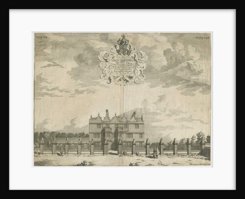 Forton - Aqualate Hall: engraving, nd [1653-1686] by Michael Burghers