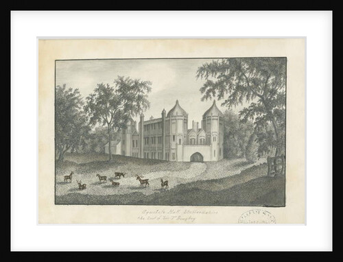 Forton - Aqualate Hall: pencil drawing, nd [19th cent] by School English