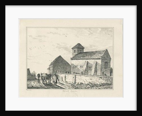 Pelsall Church: pen and ink drawing, 1837 by Thomas Peploe Wood