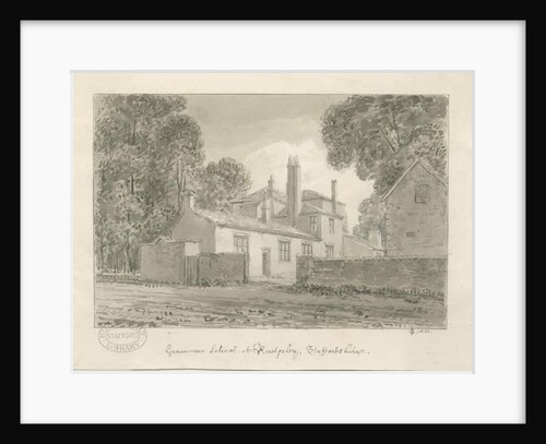 Rugeley Town - Grammar School, 1824 by John Chessell Buckler