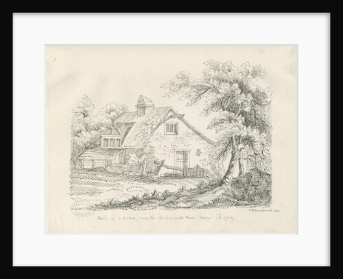 Rugeley - Cottage near Old Cannock Wood Forges: pen and ink drawing, 1836 by John Robert Fernyhough