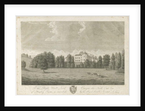 Hagley Hall: engraving, 1795 by Stebbing Shaw