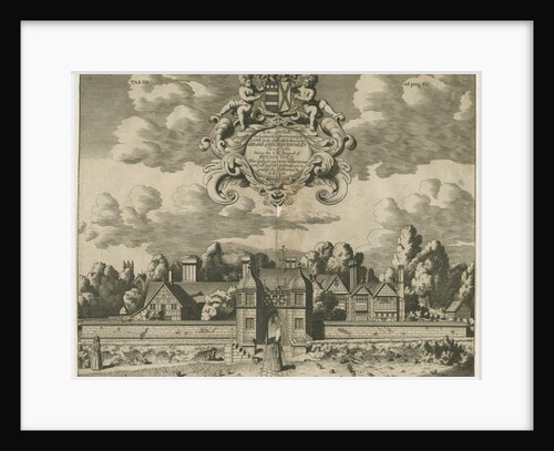 Sandon Hall: engraving by Michael Burghers