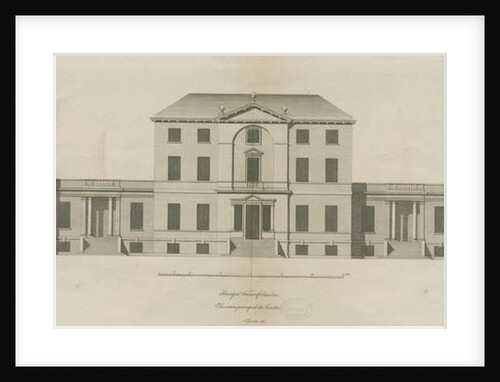 Sandon Hall: engraving by Joseph Pickford