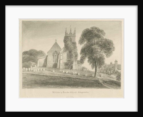 Sandon Church by John Chessell Buckler