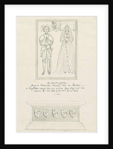 Sandon Church - Tomb of Hugh Erdeswicke and Elizabeth [Harcourt] by School English