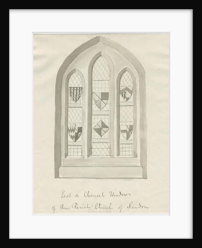 Sandon Church - East window of Chancel by School English