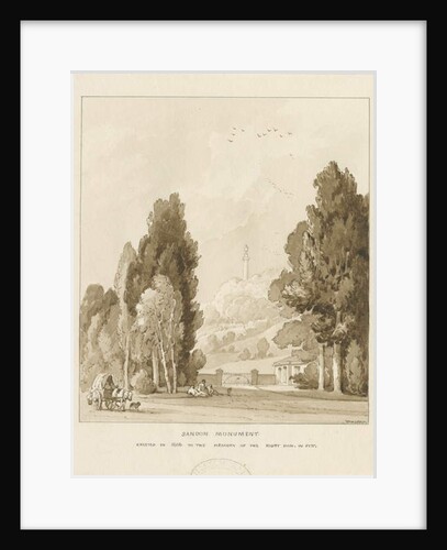 Sandon - Monument to William Pitt by Thomas Peploe Wood