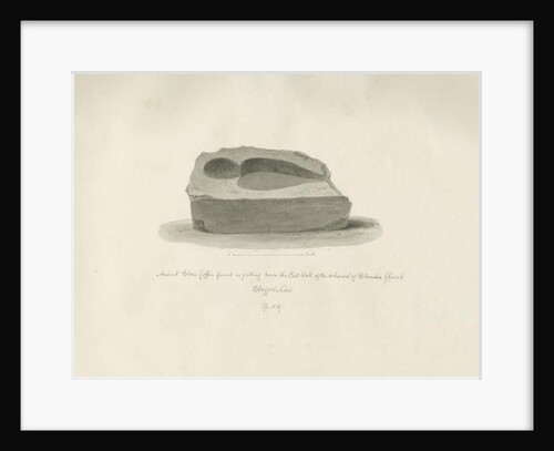 Standon Church: Ancient Stone Coffin by John Buckler