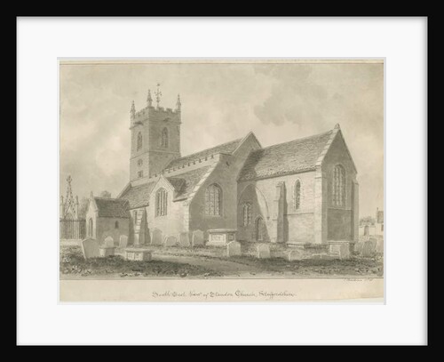 Standon Church, 1841 by John Buckler
