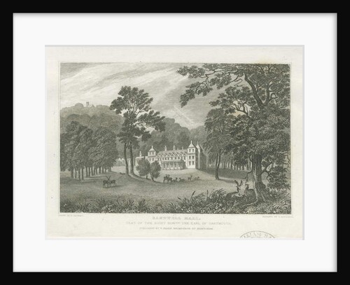 Sandwell Park - Hall: engraving by Frederick Calvert