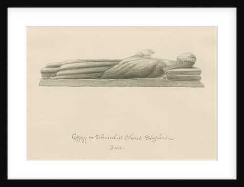 Shareshill Church - Monumental effigy [Cassandra Swynnerton] by John Buckler