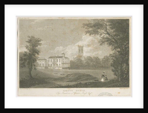 Shelton - Grove House: engraving by T Taylor