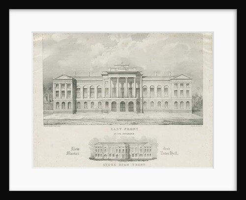 Stoke-upon-Trent - Intended new Market and Town Hall by Henry Ward
