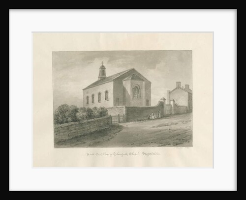 Thursfield Chapel: sepia wash drawing, 1847 by John Buckler