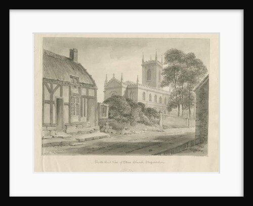 Stone Church: sepia drawing, 1841 by John Chessell Buckler