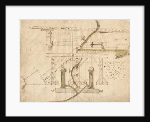 Wednesbury - A Tilt Engine: pen and ink drawing, nd [c 1710] by School English
