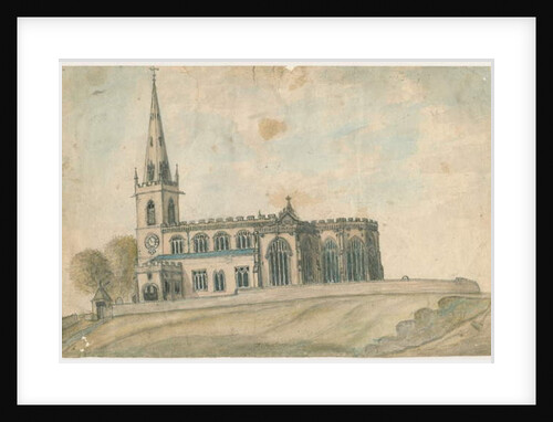 Wednesbury Church: water colour painting, nd [1762-1802] by Stebbing Shaw