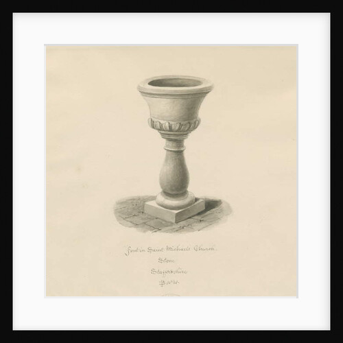 Font in Stone Church - 'St. Michael's', 1841 by School English